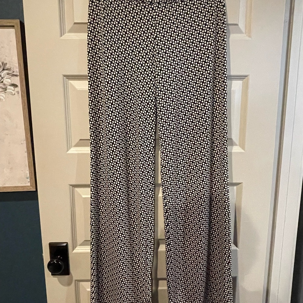Max Edition Black and White Wide Leg Pants